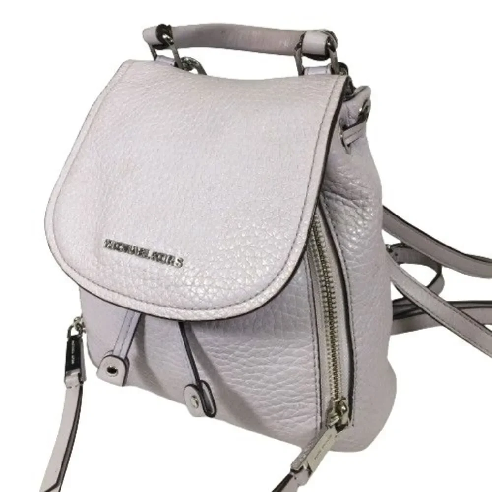 Michael Kors Viv Extra-Small Pebbled Leather Backpack Lavender Mist Soft Lylac